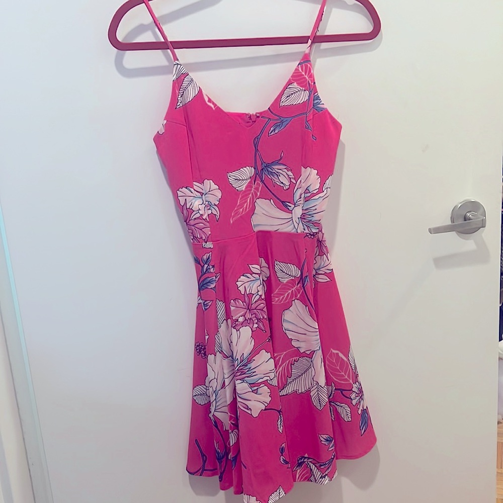 YUMI KIM Pink Floral Dress size XS